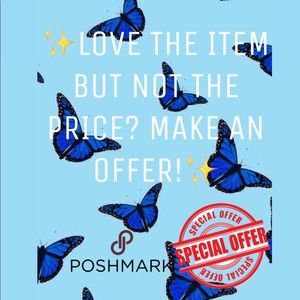 Love the item but not the price? Send an offer!☺️